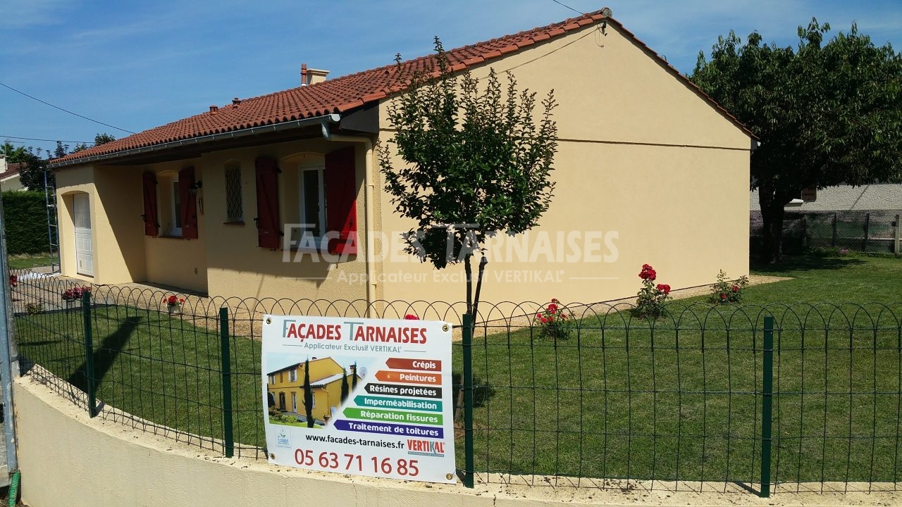 Ravalement façades d'une maison à Lavaur, 81500, Tarn