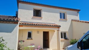 Photo d'une rénovation de façades d'une villa à Mazamet